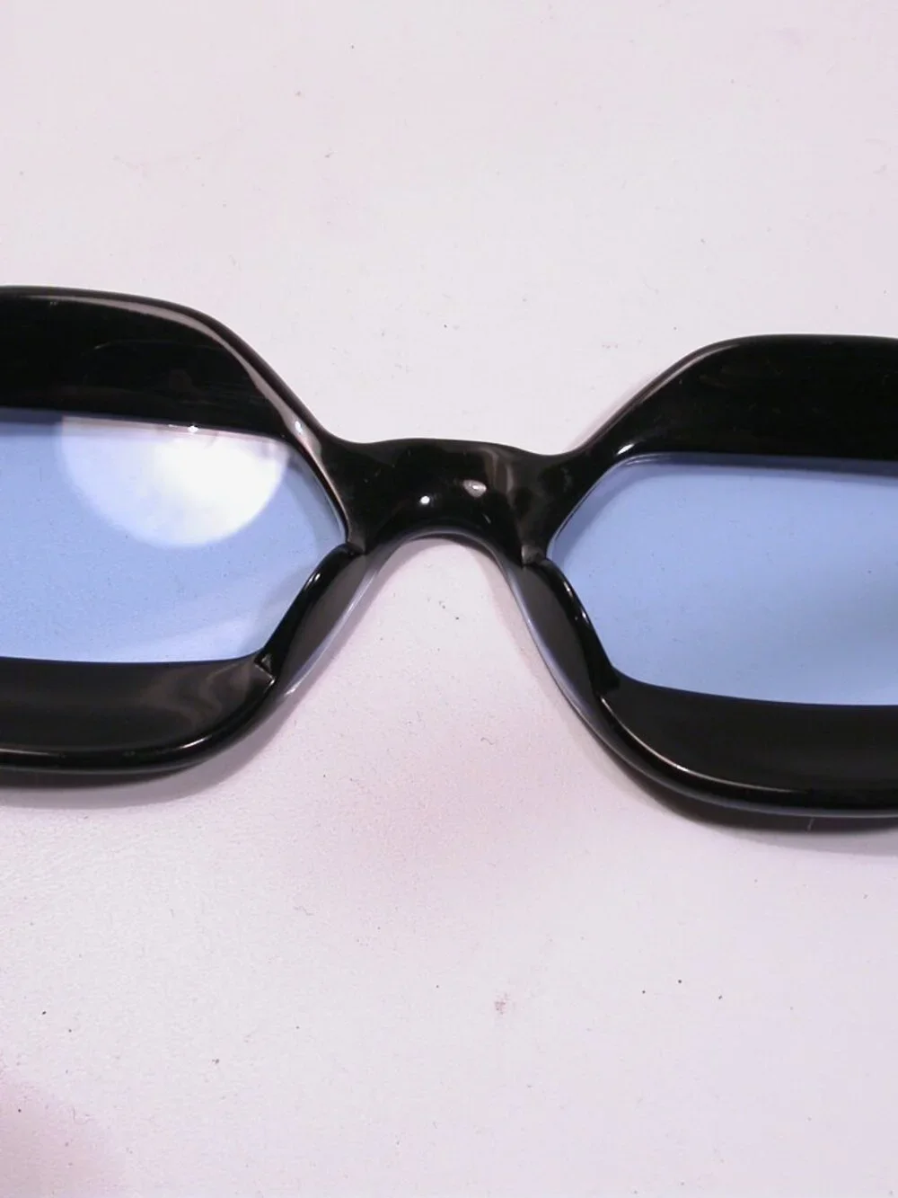 Vintage Mid Century Unusual Blue Pearl Tropic Cal Sunglasses Handmade France